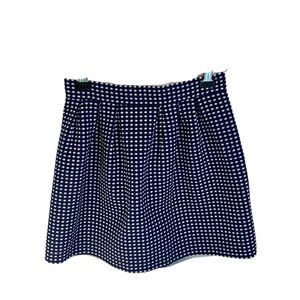 Dina be. Navy & White, Pleated, Mini Skirt, Size M